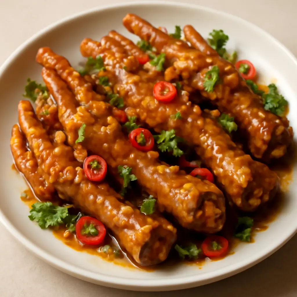 Hình ảnh Combo chân gà sốt thái + chân gà trứng non sốt thái