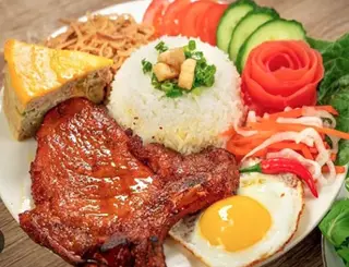 Hình ảnh Sườn bì chả trứng