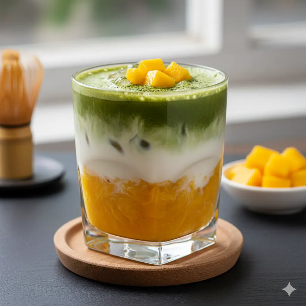 Hình ảnh Matcha latte mango
