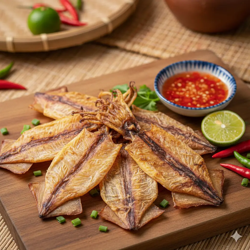 Hình ảnh Khô mực thêm