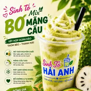 Hình ảnh Sinh Tố Bơ Mix Mãng Cầu