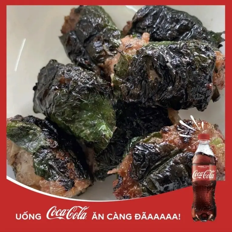Hình ảnh Bún chả xương xông và Coca 