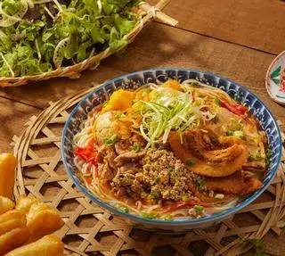 Hình ảnh Bún riêu tóp mỡ full topping