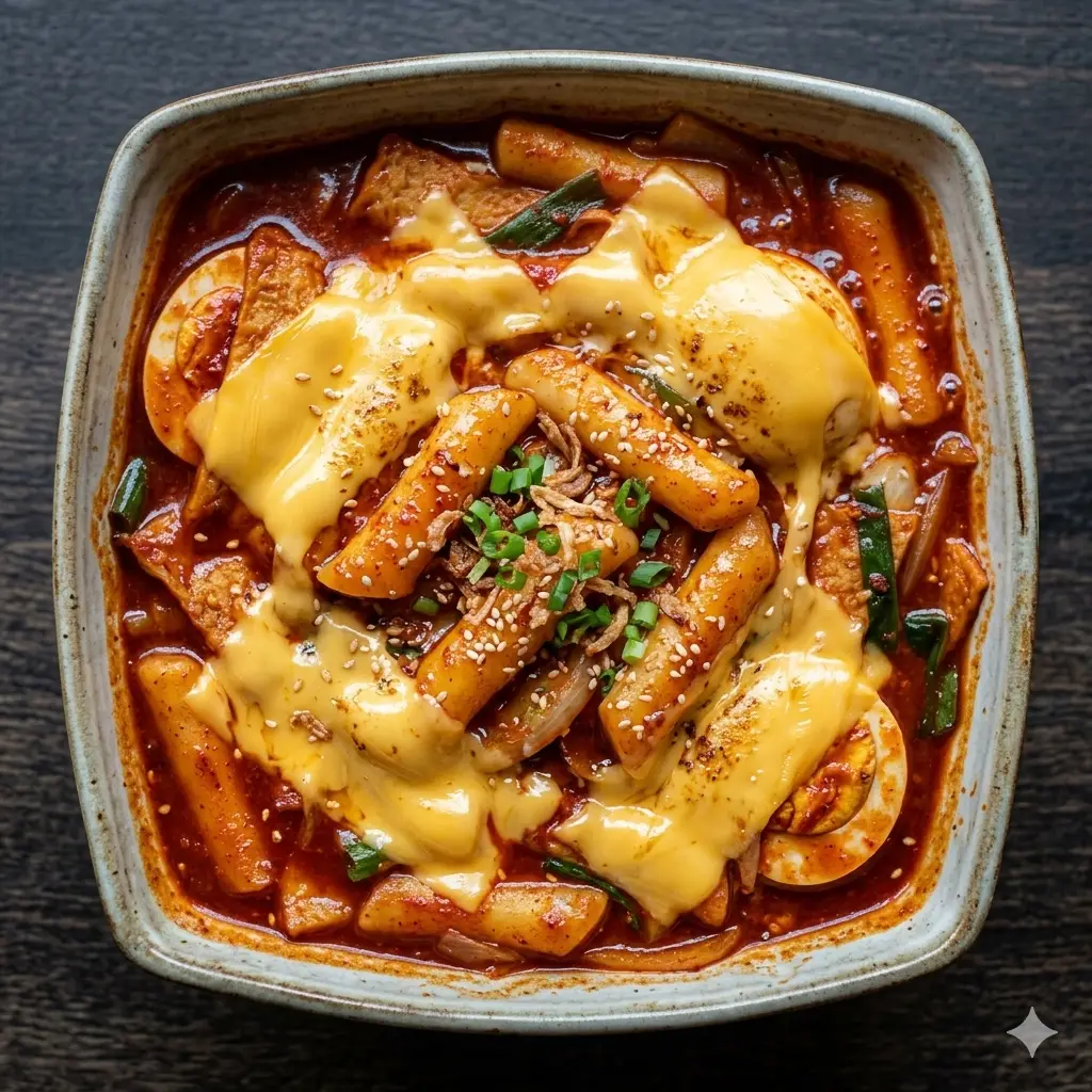 Hình ảnh Tokbokki phô mai 