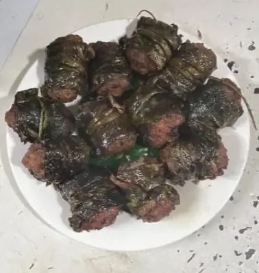 Hình ảnh Chả lươn cuốn lá lốt chiên