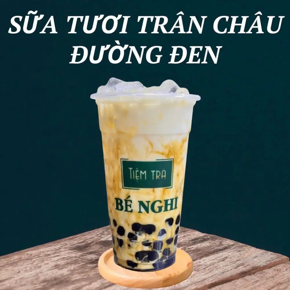 Hình ảnh Sữa tươi trân châu đường đen