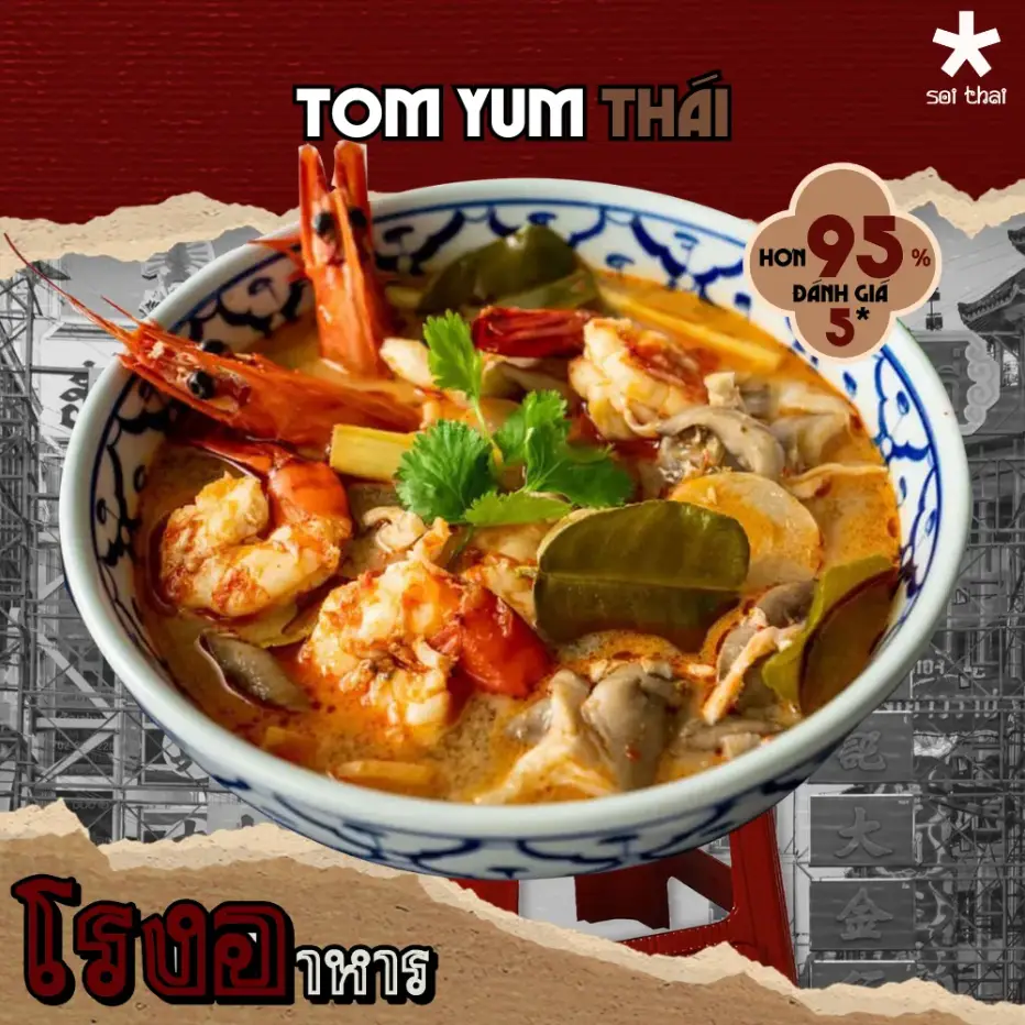 Hình ảnh Chiến thần tomyum Thái - Tặng kèm xôi - เทพสงครามต้มยำกุ้ง