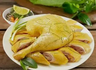 Hình ảnh Cơm Gà luộc muối tiêu chanh
