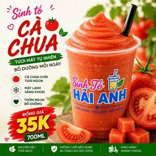 Hình ảnh Sinh Tố Cà Chua