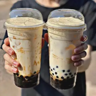 Hình ảnh Trà sữa nhài xanh trân châu