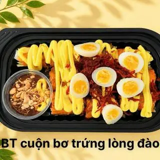 Hình ảnh Bánh tráng cuộn bơ trứng lòng đào