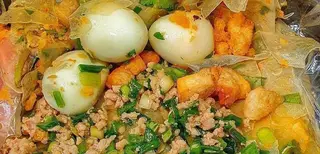 Hình ảnh Bánh tráng phơi sương mỡ hành
