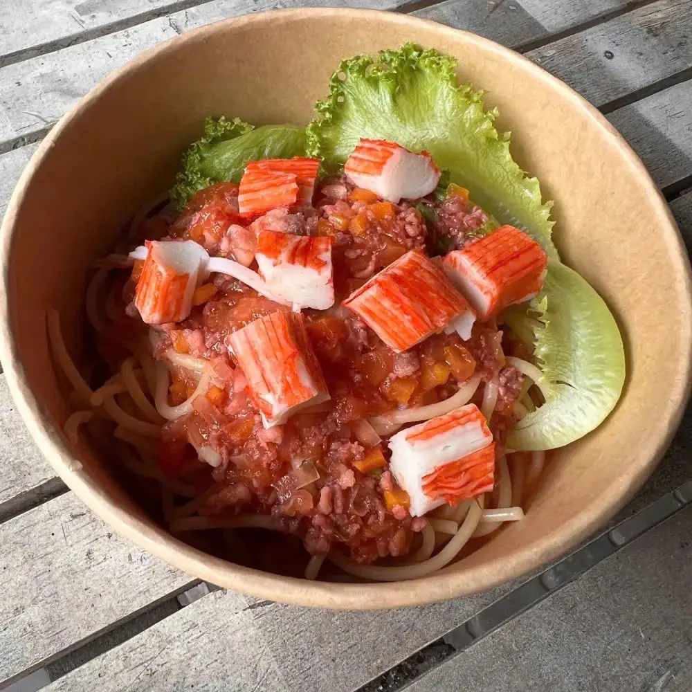 Hình ảnh Mì Ý bò bằm thanh cua