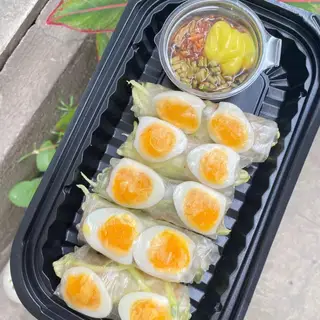 Hình ảnh Combo bánh tráng lòng đào - trà tắc siêu to