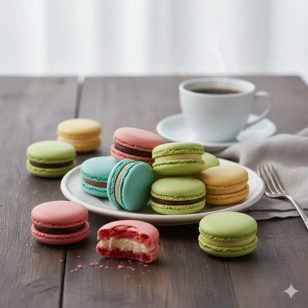Hình ảnh Macaron xoài dừa