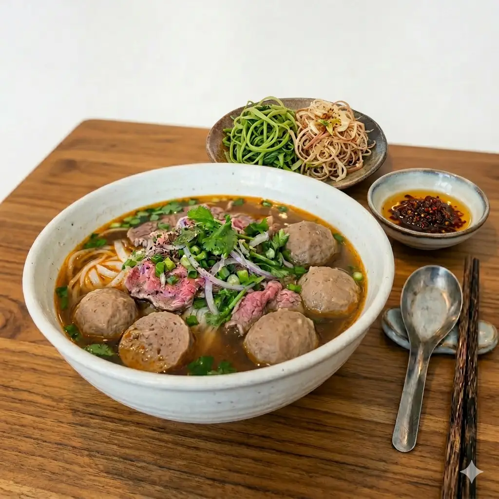Hình ảnh Phở bò tái viên