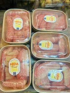 Hình ảnh Bưởi da xanh tách vỏ hộp