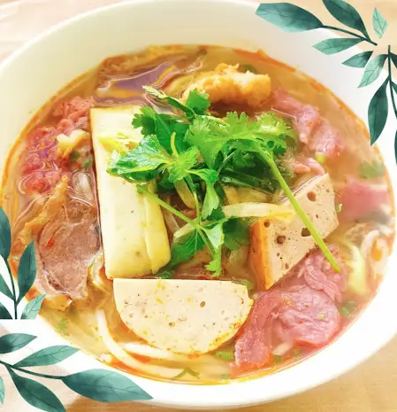 Hình ảnh Bún bò tái chả