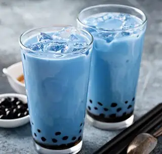 Hình ảnh Trà sữa trân châu hoa đậu biếc