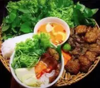 Hình ảnh Bún chả thịt miếng 