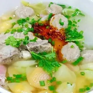 Hình ảnh Nui thịt - bò viên