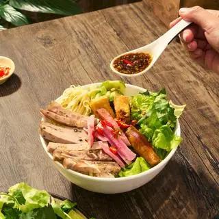 Hình ảnh Bún mắm nêm nem - chả - chả ram