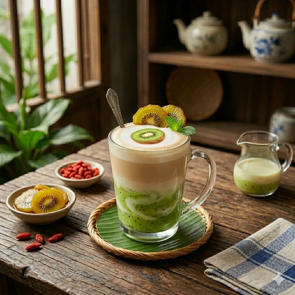 Hình ảnh Latte kiwi