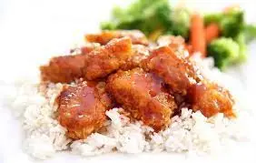 Hình ảnh Cơm gà sốt chua ngọt