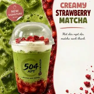 Hình ảnh Creamy strawberry matcha