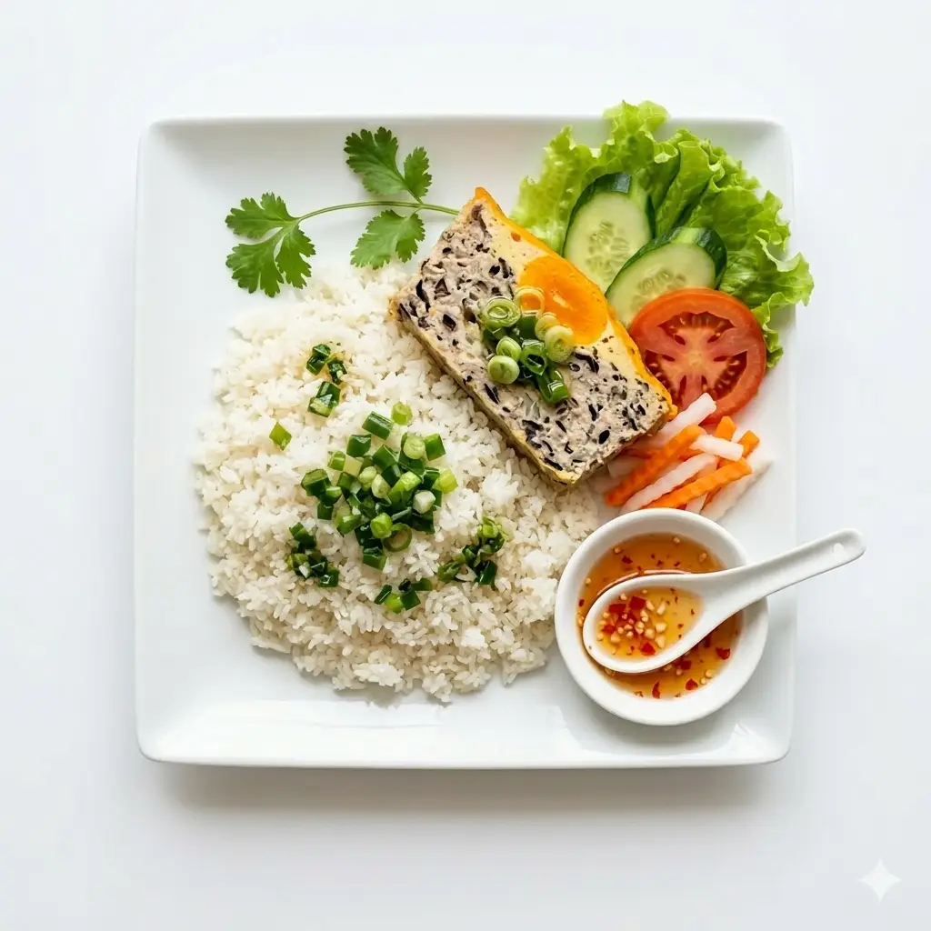 Hình ảnh cơm tấm sườn- chả