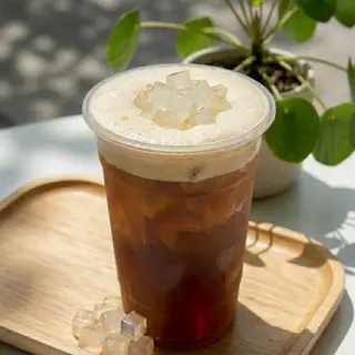 Hình ảnh Hồng trà nha đam sủi bọt