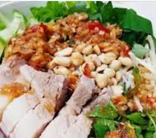 Hình ảnh Bún trộn thit nướng mắm nêm