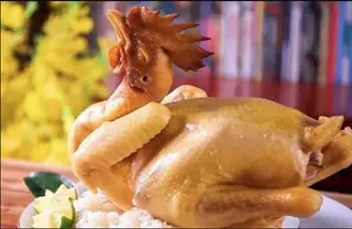 Hình ảnh Gà cúng nguyên con - cháo - gỏi