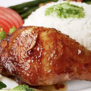 Hình ảnh Cơm gà rô ti