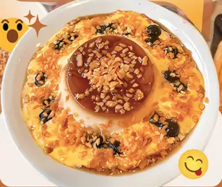 Hình ảnh Caramen kem trứng dừa nướng trân châu đen