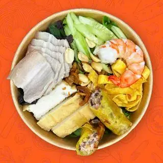 Hình ảnh Bún nước tương đầy đủ