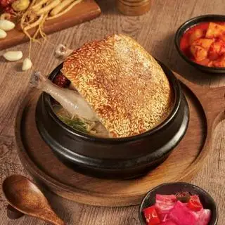 Hình ảnh Gà hầm sâm cơm cháy - Nurungji samgyetang