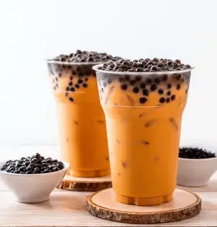 Hình ảnh Trà sữa Thái kèm trân châu