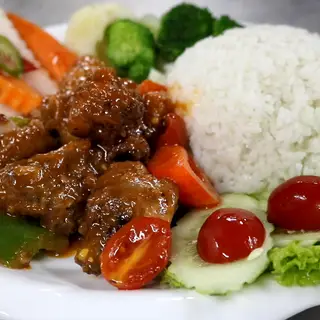 Hình ảnh Cơm sườn chua ngọt