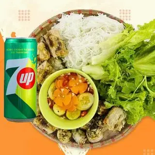 Hình ảnh Combo bún nem rán - 7up