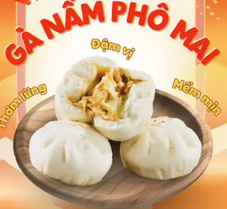 Hình ảnh Bánh bao gà nấm phô mai