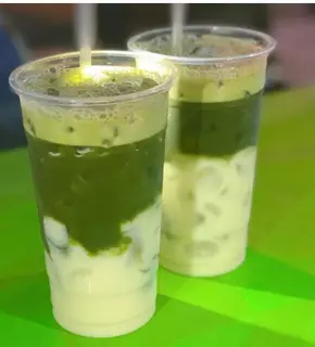 Hình ảnh Rau má đậu xanh - sữa dừa