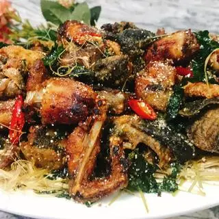 Hình ảnh Da ếch rang muối