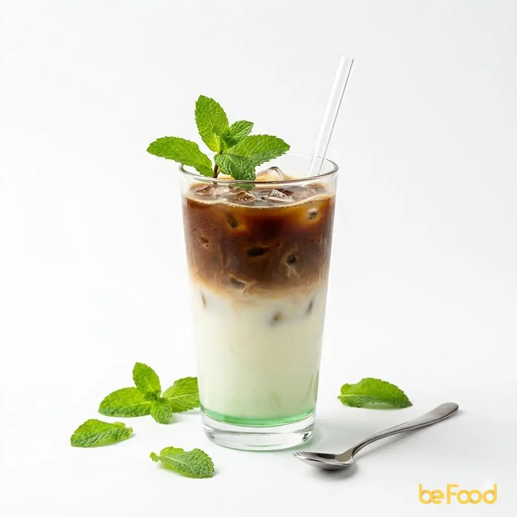 Hình ảnh Cà Phê Sữa Bạc Hà