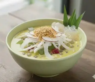 Hình ảnh Chè dừa non lá nếp