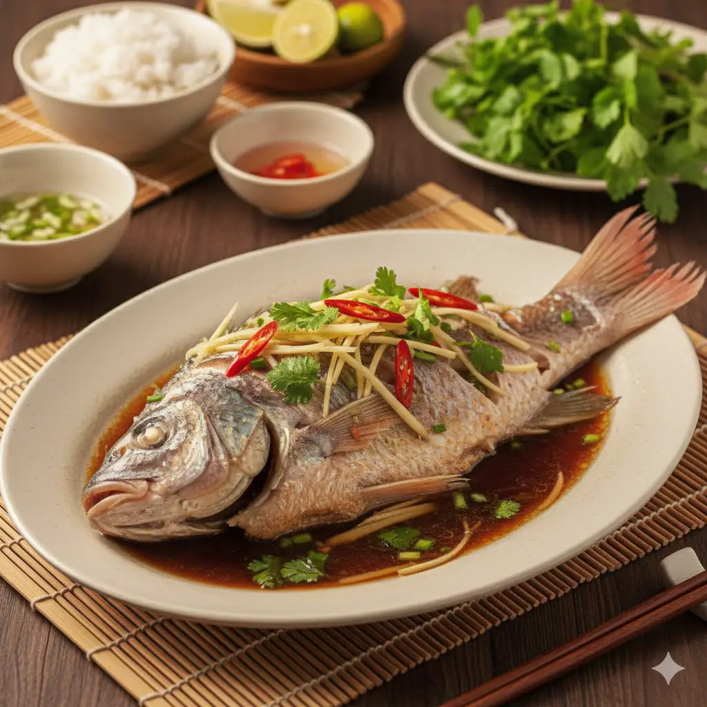 Hình ảnh Cá hấp thêm