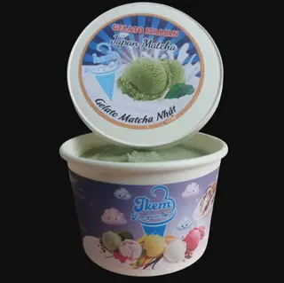 Hình ảnh Kem Gelato Matcha Nhật - Bếp Nhà