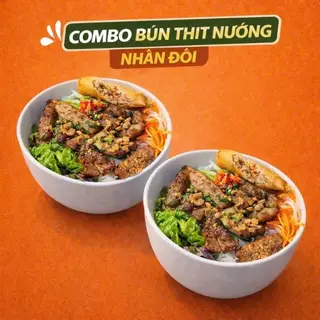 Hình ảnh Combo bún thịt nướng nhân đôi