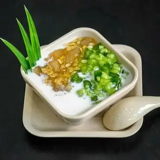 Hình ảnh Chè bưởi đậu xanh mix cốm non