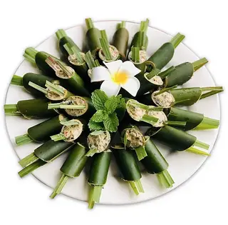 Hình ảnh Chả ốc nướng ống nứa